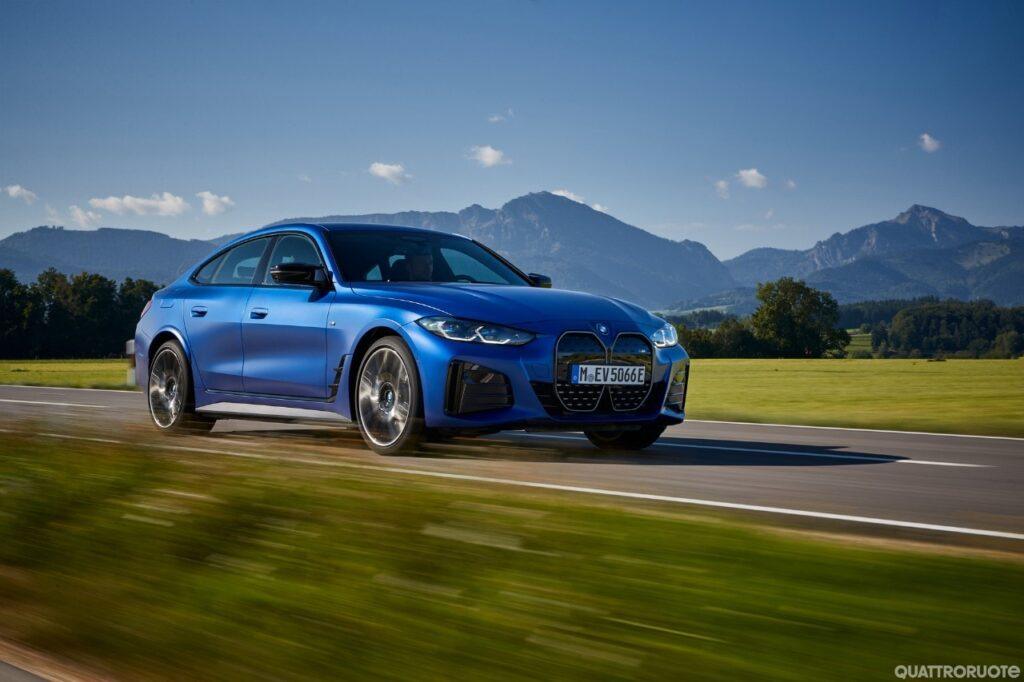 BMW i 4 M50 prezzo, elettrica, velocità massima, autonomia