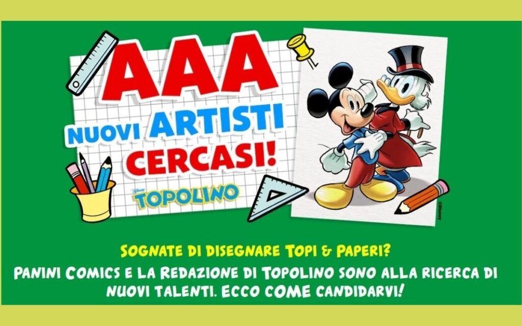 Bando Topolino Fumetto: cercasi nuovi fumettisti e disegnatori. Ecco come fare
