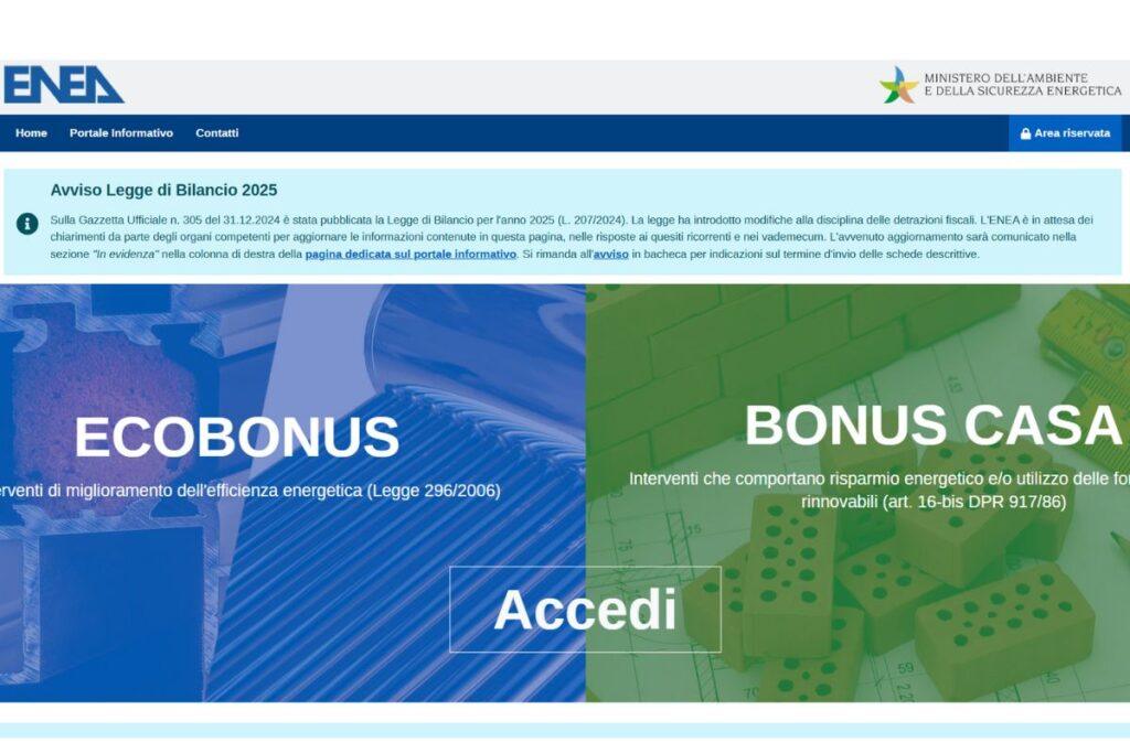 portale enea 2025 quando apre